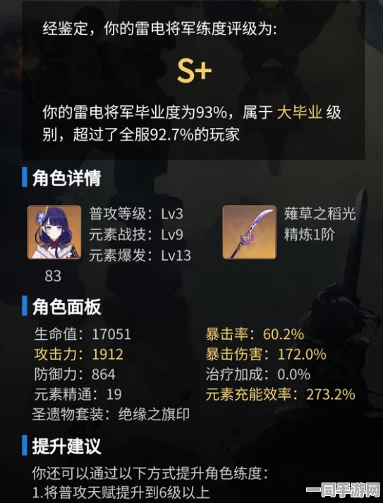 原神震撼更新，雷神专武攻击力全面跃升，整体战力突破新高36字概览
