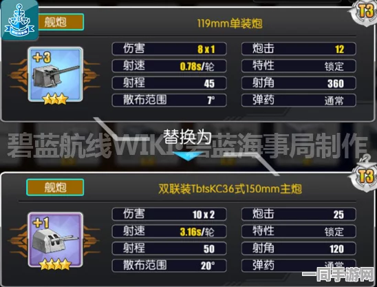 碧蓝航线新武器揭秘，四联装356mm主炮属性全解析与实战评测