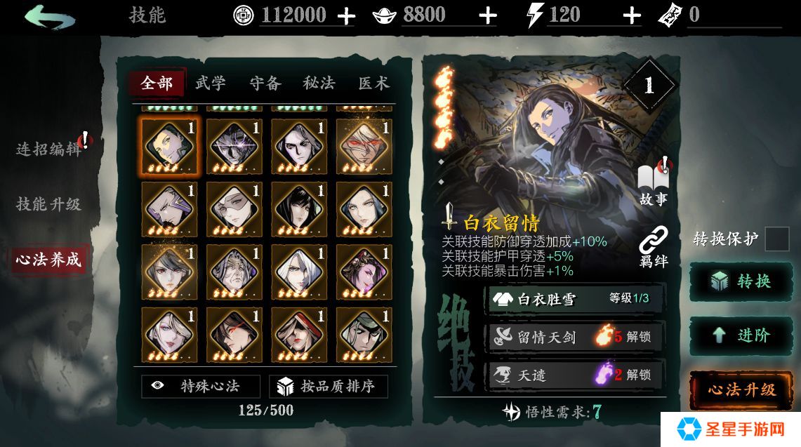 影之刃三绝影技能心法怎么选