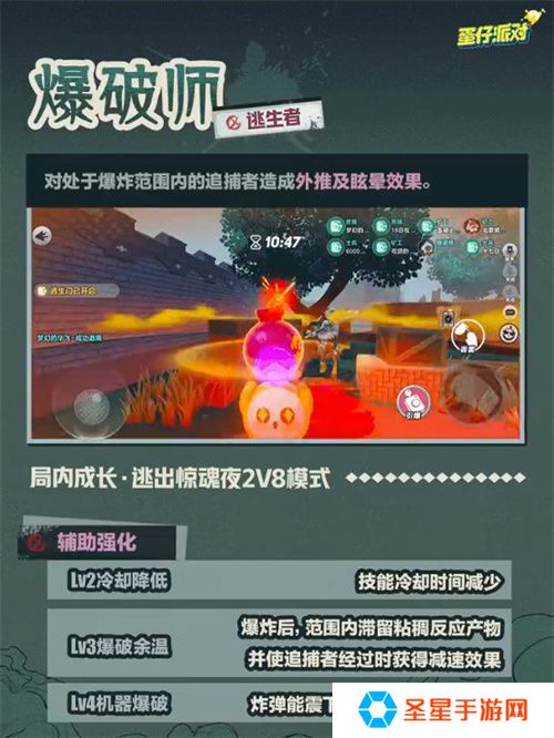 破碎的维纳斯！《蛋仔派对》逃出惊魂夜上线全新逃生者“爆破师”