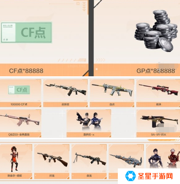 cf体验服有哪些福利