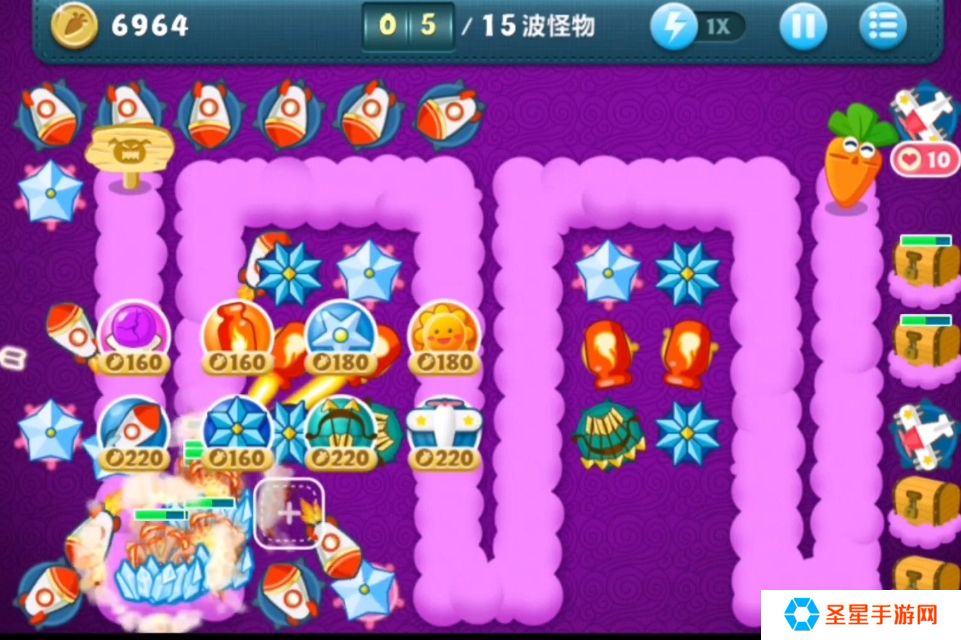 保卫萝卜终极挑战第5关怎么过