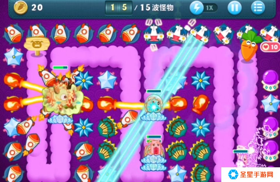 保卫萝卜终极挑战第5关怎么过