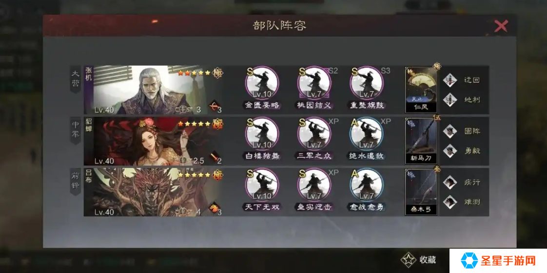 率土之滨的吕布要怎么组队