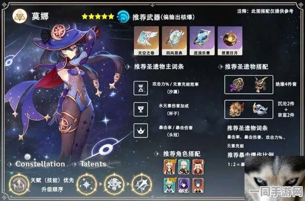原神玩家必备，莫娜圣遗物搭配详尽攻略，助你轻松称霸提瓦特大陆